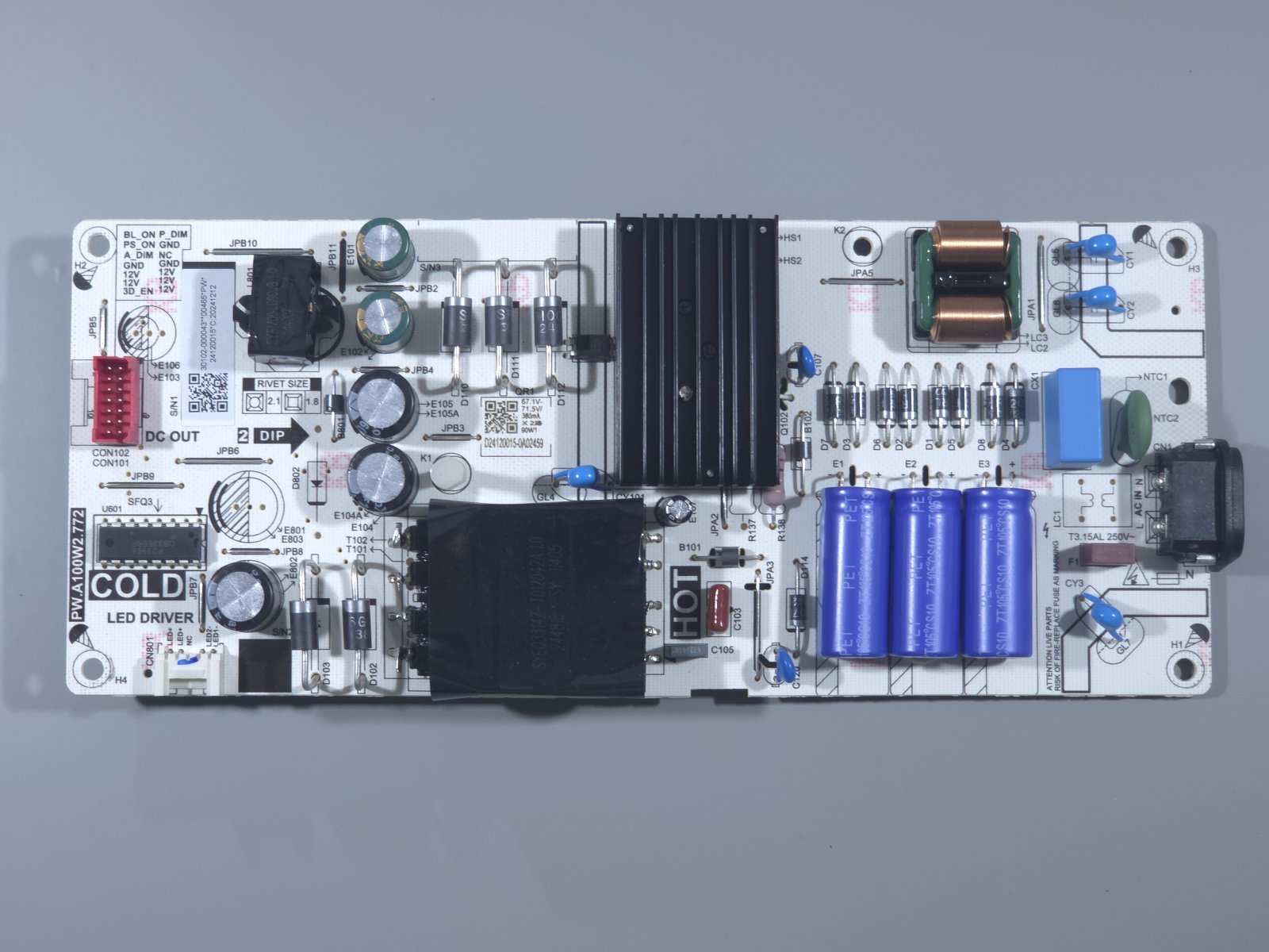 Napajanje PW Modul PW.A100W2.772 CVTE PW.A100W2.7 za TCL TV